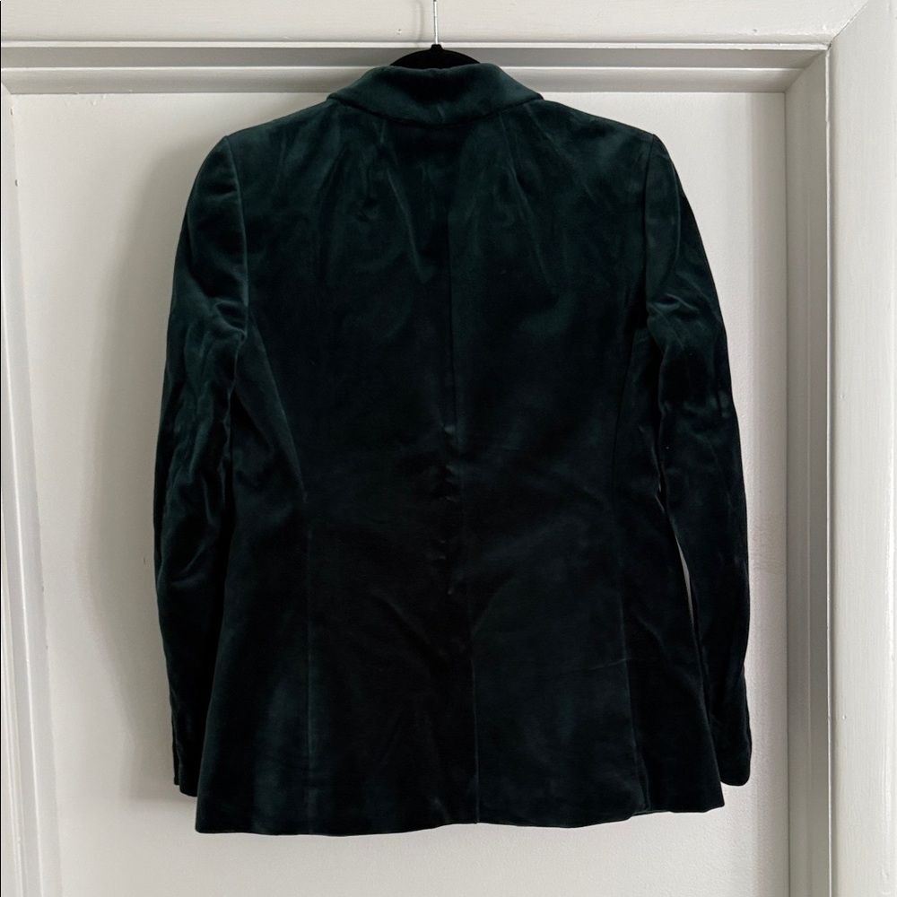 J. Crew Dark Green Velvet Blazer - Picture 5 of 5